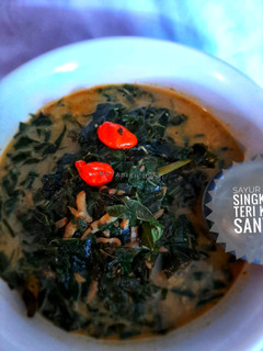 Foto resep Sayur daun singkong teri kuah santan
