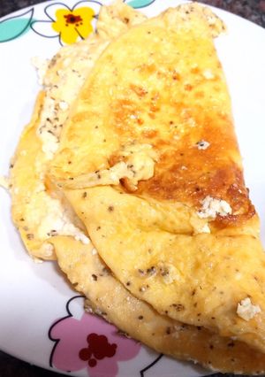 Foto principal de Tortilla de requesón y hierbabuena
