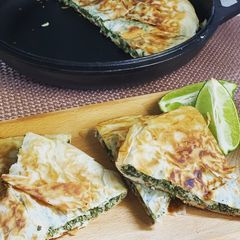 A picture of Spinach and white cheese borek.