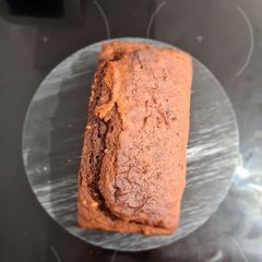 A picture of Vegan Chocolate and Pecan Banana Bread.
