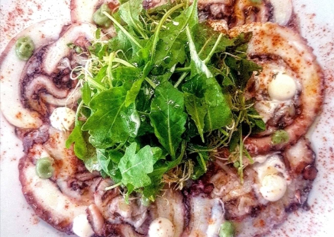 Carpaccio de pulpo