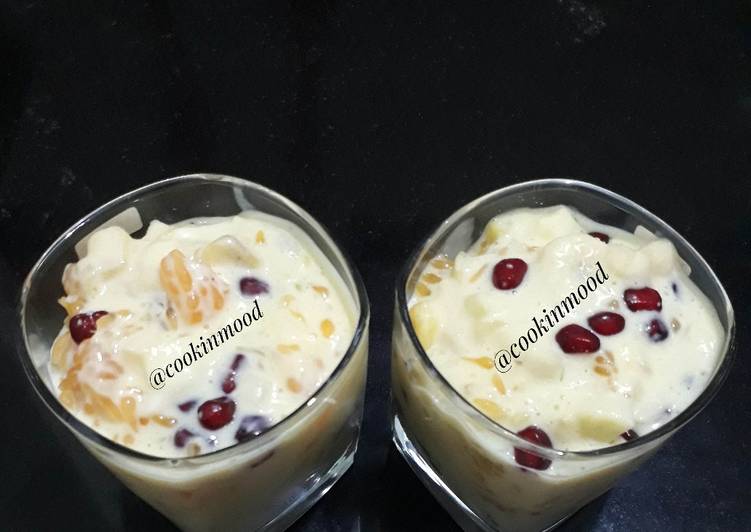 Simple Way to Make Fruit custard