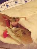 Wraps de pollo y vegetales con salsa aioli