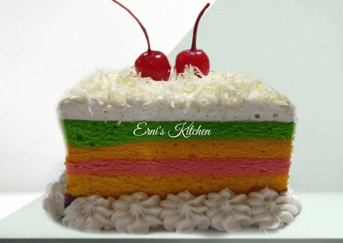 Rainbow Cake Kukus