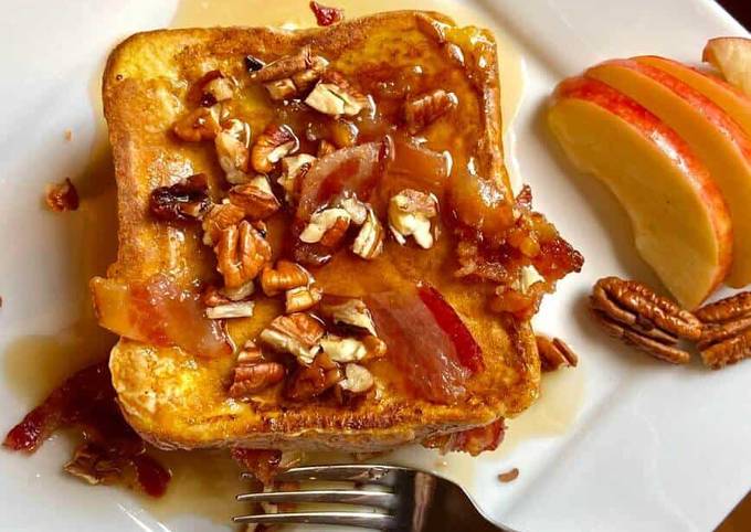 Simple Way to Prepare Homemade Bacon-Apple-Pecan Stuffed French Toast