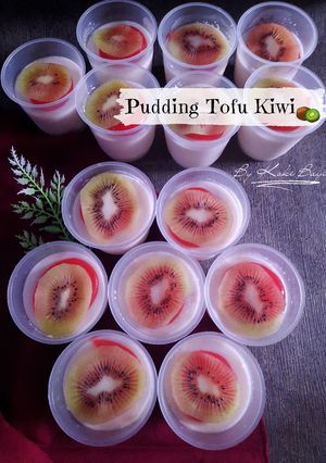 Foto resep Pudding Tofu Kiwi / Pudding Susu