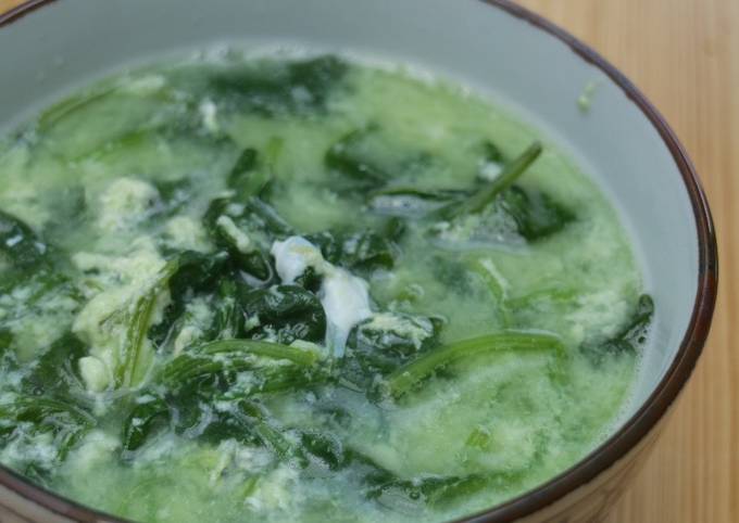 Spinach Chicken Egg Soup (Gluten Free) Recipe – Taste Foodie