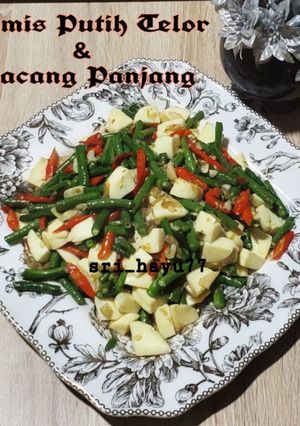 Foto resep Tumis putih telor dan kacang panjang