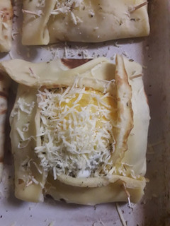 Una foto de Panqueques salados con huevo