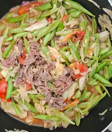 đậu cô ve xào thịt bò