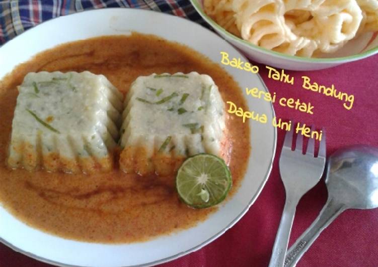 Recipe: Appetizing Bakso Tahu Bandung versi cetak