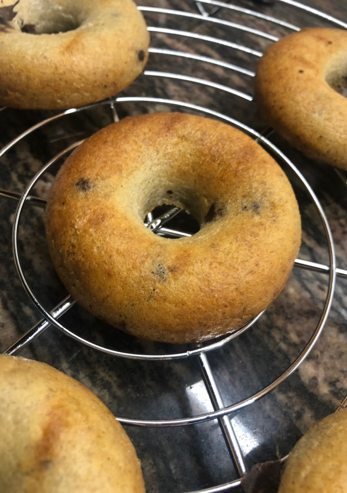 Una foto de Donetes de plátano y choco saludables🍩🍌