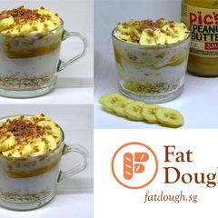 A picture of Banana Peanut Butter Overnight Oats.