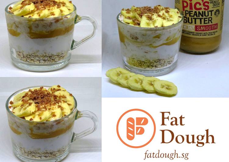 Steps to Make Award-winning Banana Peanut Butter Overnight Oats