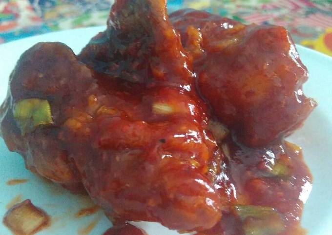 Hot spicy chicken / Ayam saus pedas
