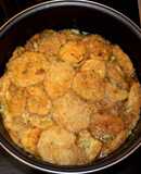 Cazuela (patatas con bacalao y huevos cocidos)