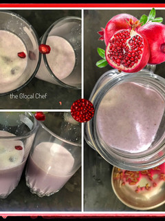 A picture of Pomegranate Milk shake.