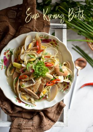 Foto resep Sup Kerang Batik