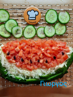 Φωτογραφία της συνταγής Σαλάτα καρπούζι... 🍉🍉🍉