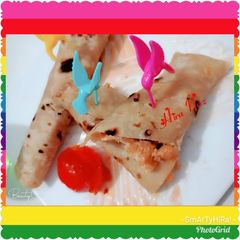 A picture of #Zinger #Paratha #Rolls !!.