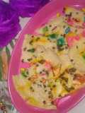 Mixfruit jam milk pudding (kharvas)