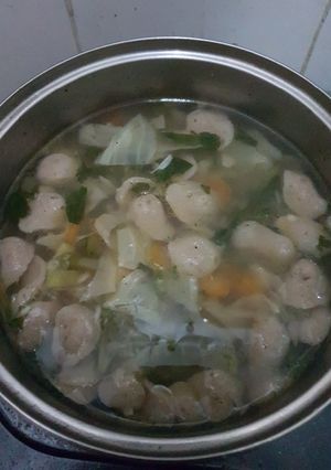 Foto resep Sayur sop bakso