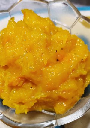 (電鍋) 基本款南瓜泥 的食譜成品照片