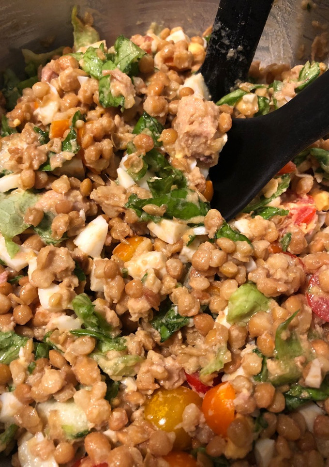 Una foto de Ensalada veraniega de lentejas