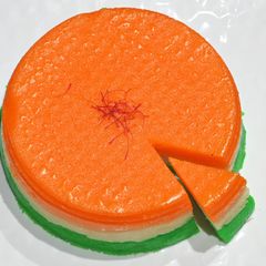 A picture of Tri Colour Rava Kesari.