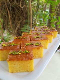 عکسی از دستور کیک خیس کاراملی