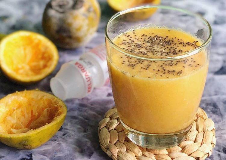 Cara Gampang Membuat Jeruk Kesemek Yakult Juice yang Bikin Ngiler