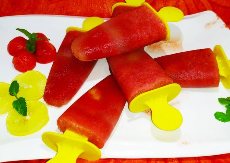 Recipe of Award-winning Watermelon and Pomegranate Kulfi