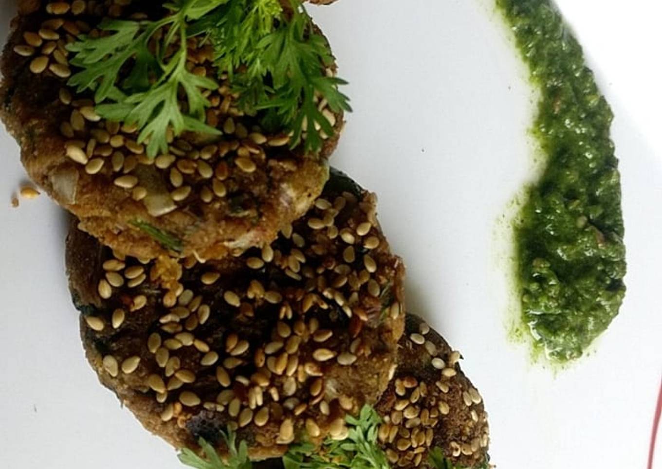 Sesame Soya Tikki