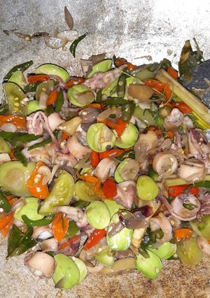 Foto resep Tumis batu giok dan cumi (lagi) 😋