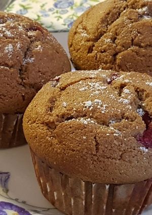 Málnás muffin recept fotója