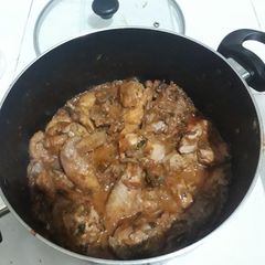 A picture of Tamarind and coconut chicken stew.