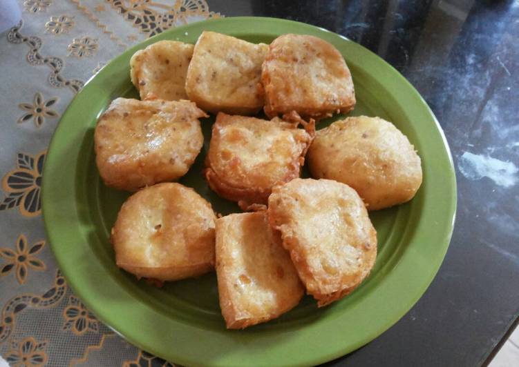 Tahu goreng bumbu tempe kriuk kobe
