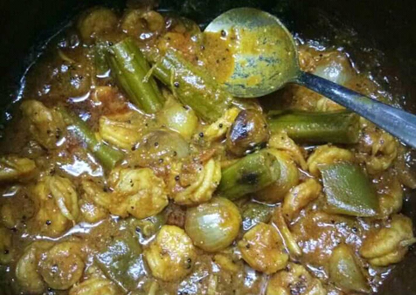 Prawn spicy gravy