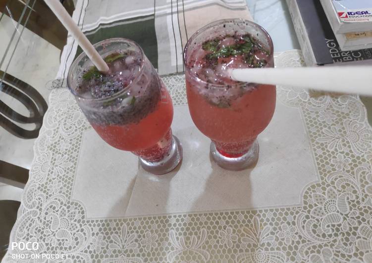 Step-by-Step Guide to Make Homemade Lemon rose mojito