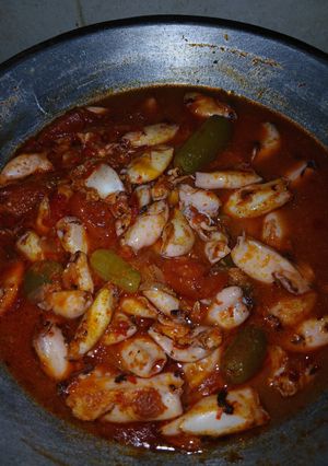 Foto resep Sotong tumis asam pedas