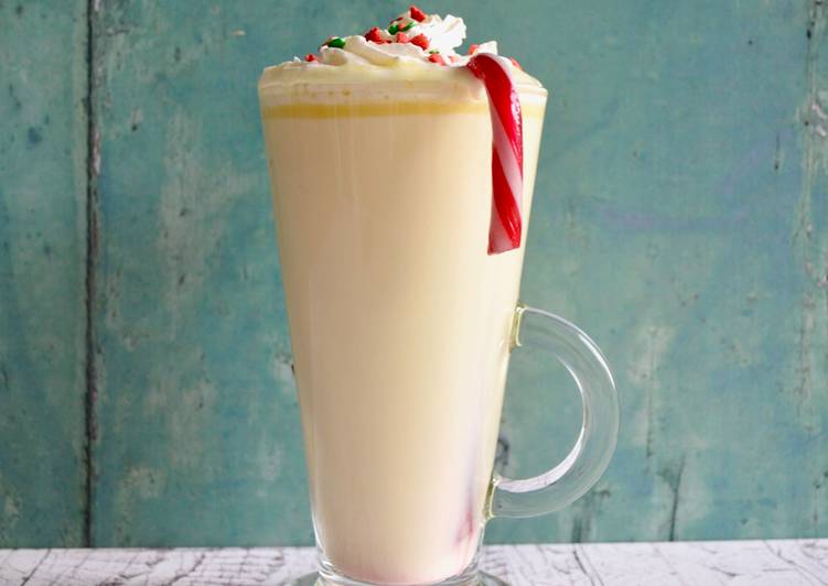 Steps to Make Favorite Peppermint White Hot Chocolate