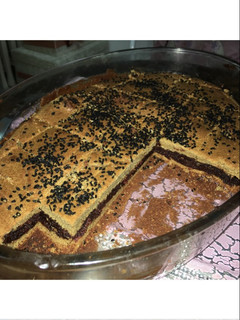 صورة لوصفة كيكة الدخن بالتمر