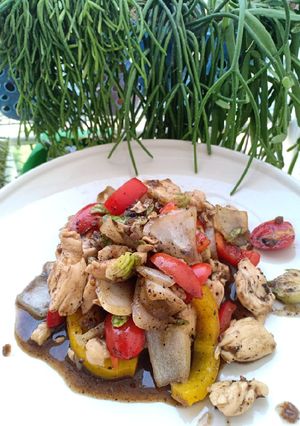 รูปของ ไก่ผัดซอสพริกไทยดำ