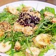 Salad Arugula pisang dengan vinagratte Sauce