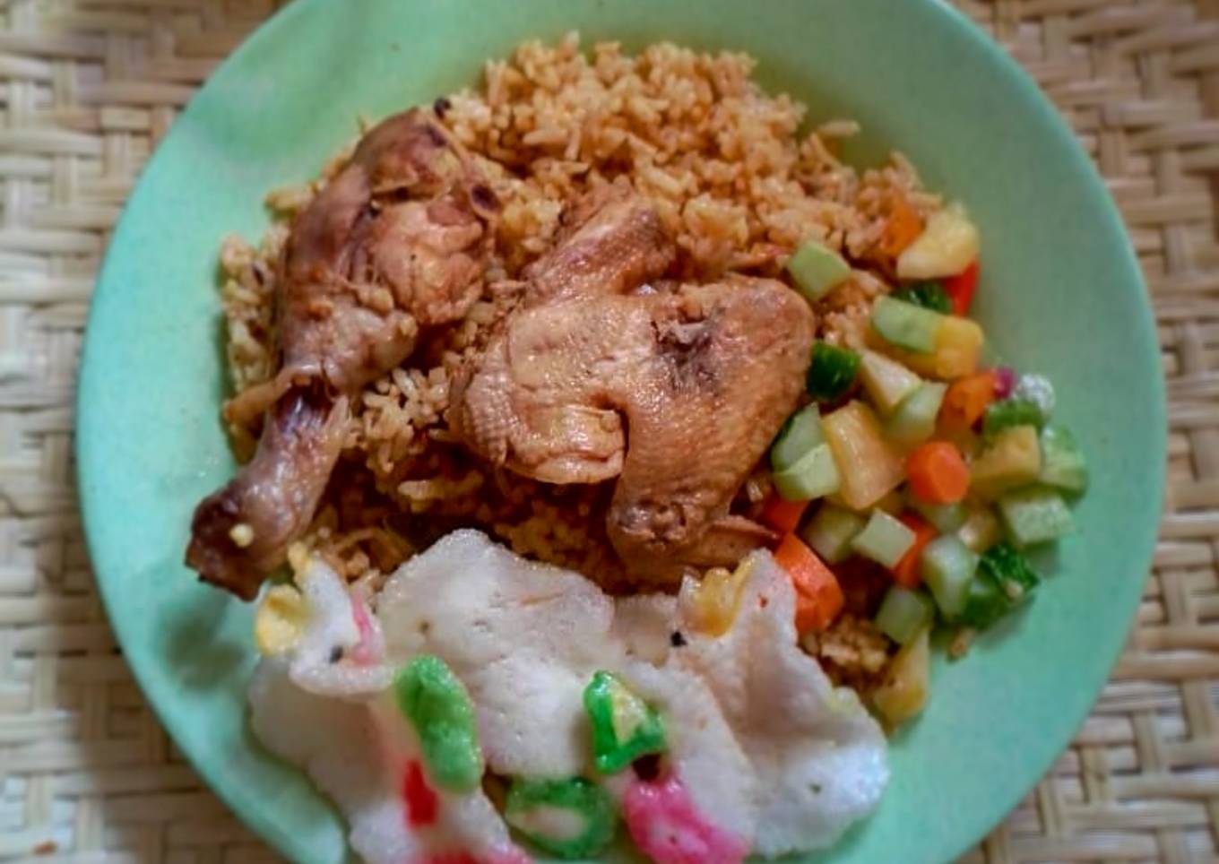 Biryani ayam (beras lokal)