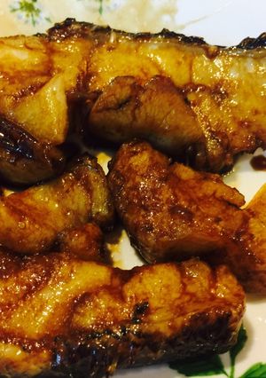 Hình của món Cá Tuyết nướng.