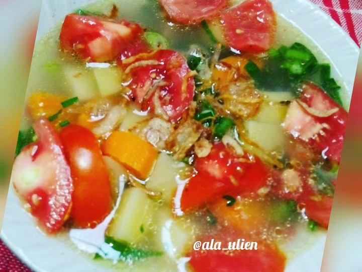 Cara Gampang Menyiapkan Resep Sop buntut sapi ala neng ulien yang Enak Banget