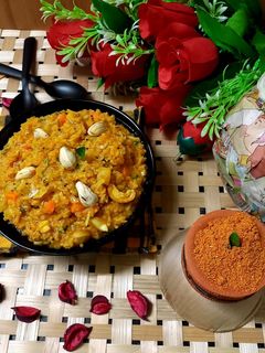 બીસી બેલે રાઈસ સાઉથ ઈન્ડિયન ફેમસ (Bisi Bele Rice South Indian Famous Recipe In Gujarati) રેસીપી મુખ્ય ફોટો