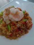 Risotto de camarones