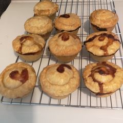 A picture of Pork, Apple & Shropshire Blue Pies.
